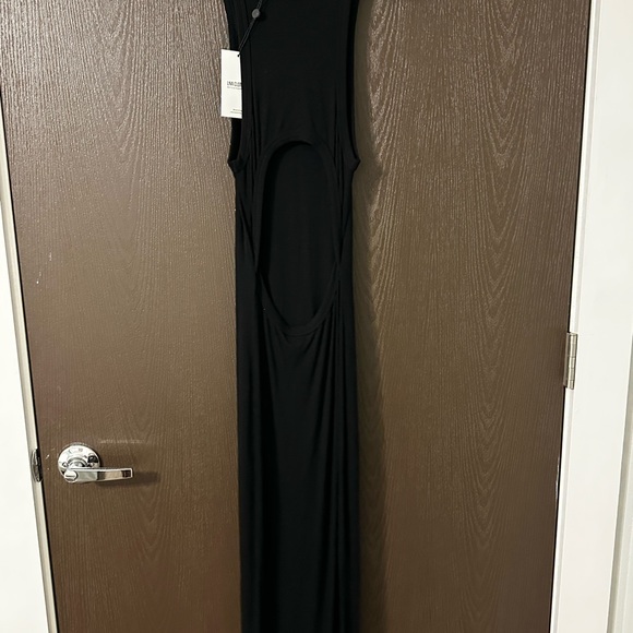 LNA Rilynn Rib Racer Black Dress - Picture 4 of 5